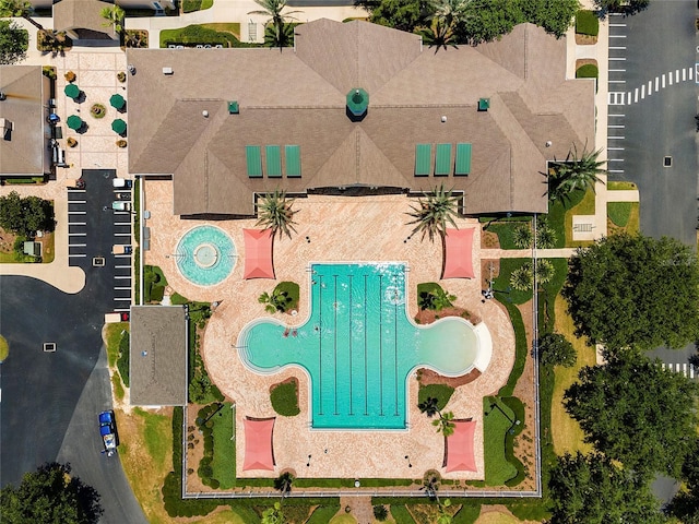 16369 SW 14th Avenue Rd, Ocala, FL 34473 - bird's eye view of a pool area