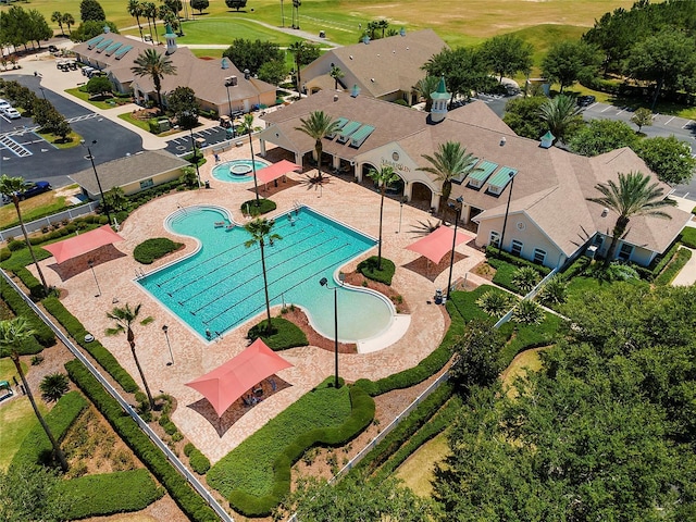 16369 SW 14th Avenue Rd, Ocala, FL 34473 - drone / aerial view of a pool