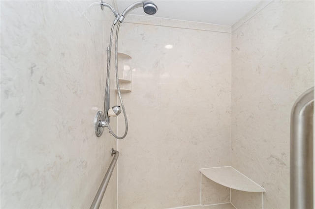 bathroom with walk in shower