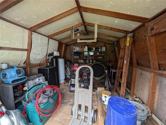 view of storage room