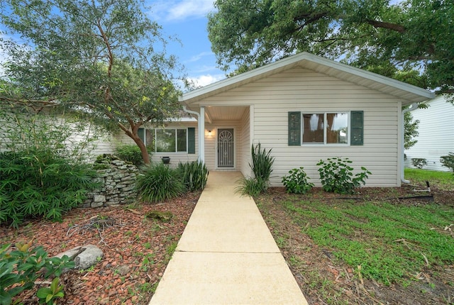 view of front of property