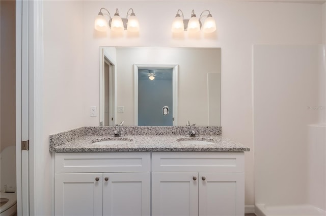 bathroom featuring vanity