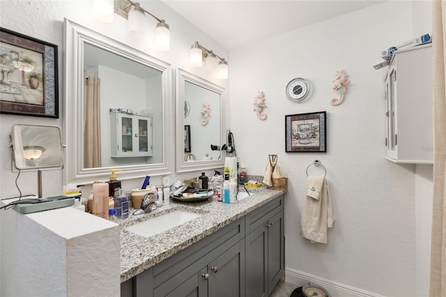 bathroom with vanity