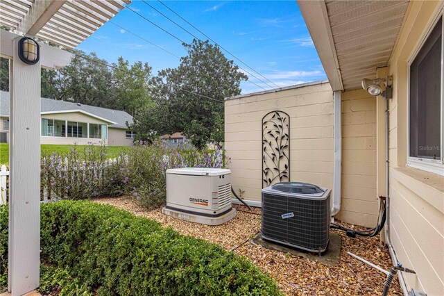 exterior space with central AC unit