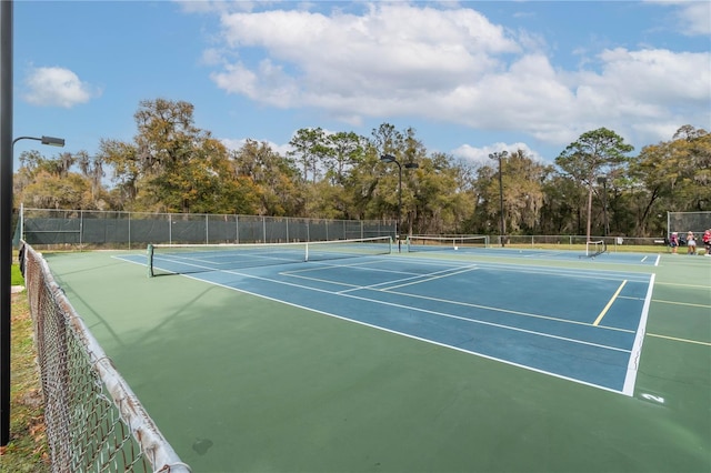 view of tennis court