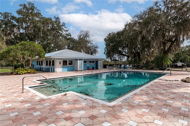 view of pool with a patio