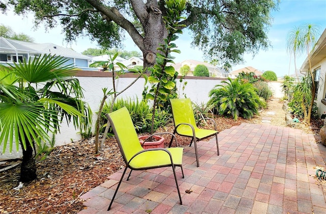 17808 SE 115th Ct, Summerfield, FL 34491 - fenced backyard with a patio