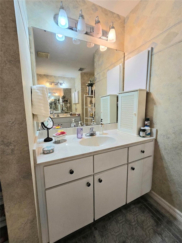 bathroom featuring vanity