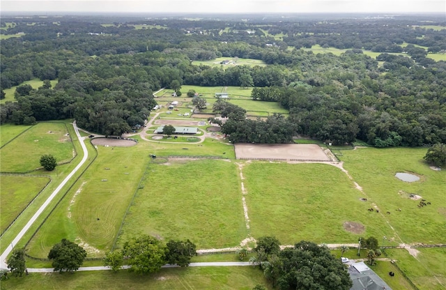 drone / aerial view featuring a rural view