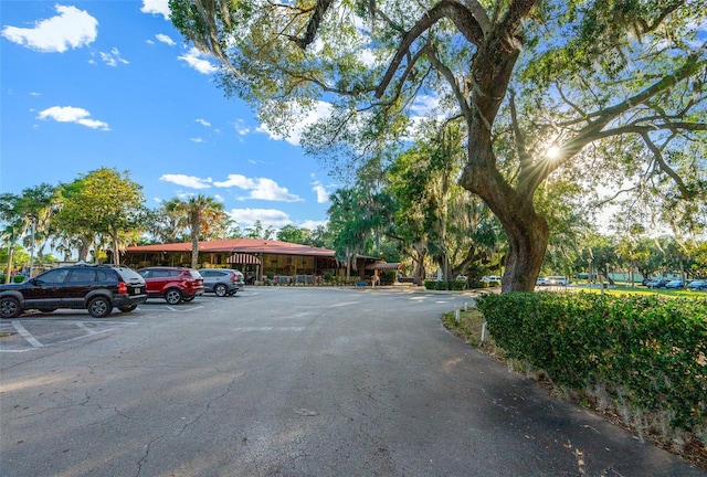 view of car parking