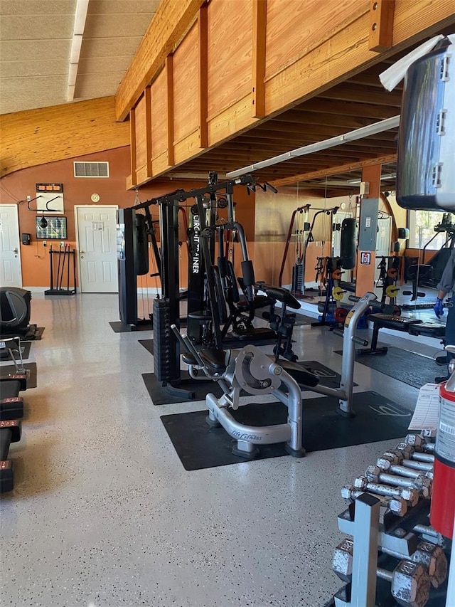 view of exercise room