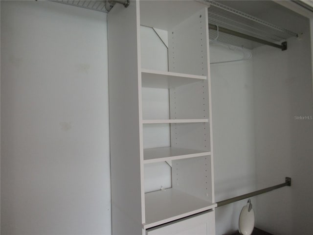 view of closet