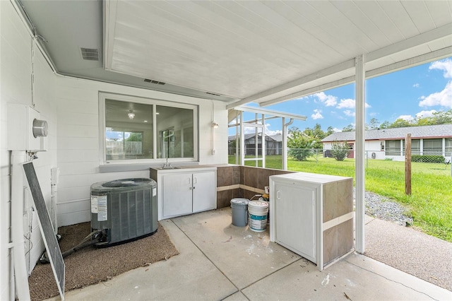 view of patio with cooling unit