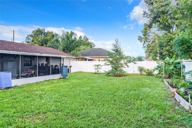 6789 SE 54th Ln, Ocala, FL 34472 - fenced backyard featuring a sunroom