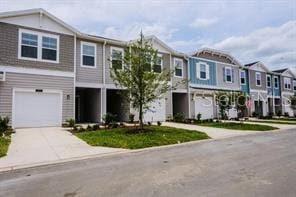 view of property with a garage