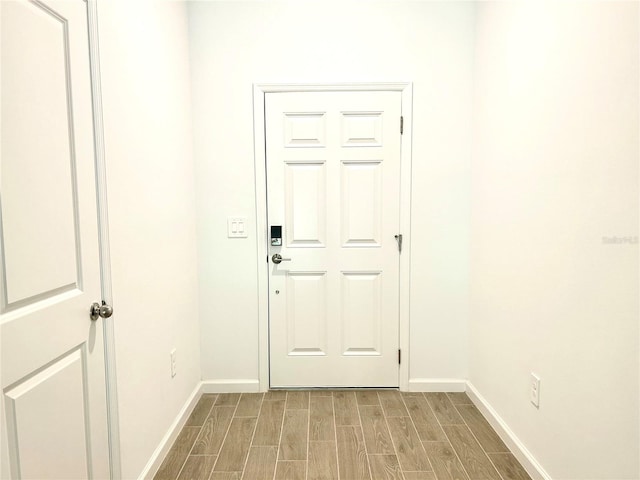 entryway featuring hardwood / wood-style floors