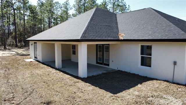 rear view of house with a patio area