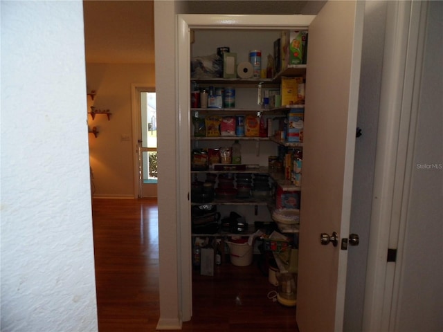 view of pantry