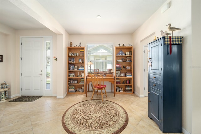 entryway featuring light tile patterned floors