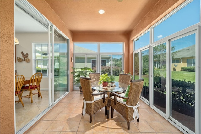 view of sunroom / solarium