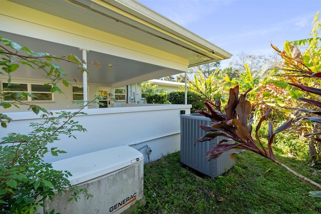 view of property exterior featuring cooling unit