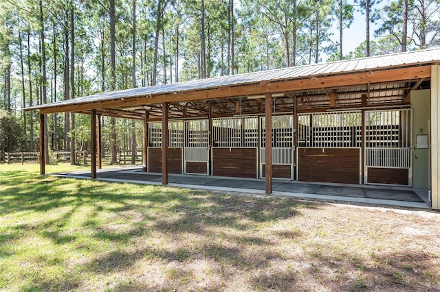 view of stable