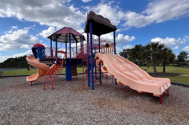 view of jungle gym