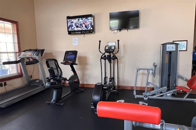 view of exercise room