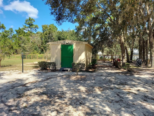 view of outdoor structure