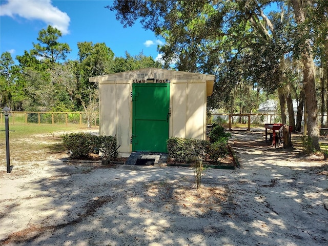 view of outbuilding