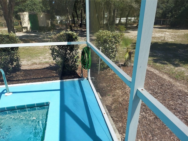 view of pool