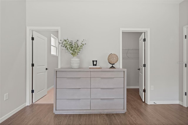 interior space with light hardwood / wood-style floors