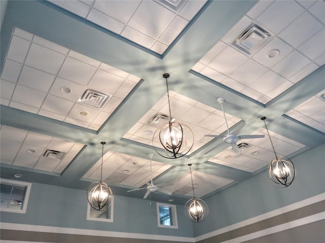 interior details featuring ceiling fan