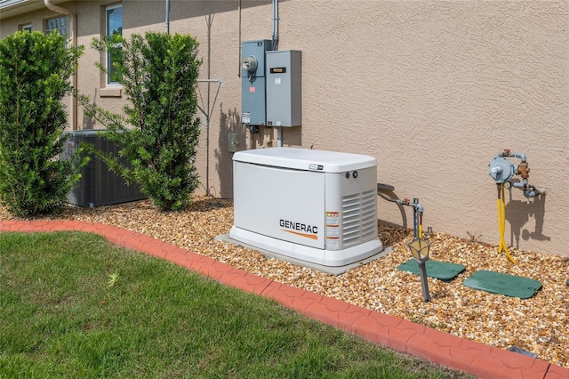 8445 SW 93rd Cir, Ocala, FL 34481 - exterior view of a power unit, stucco siding, and cooling unit