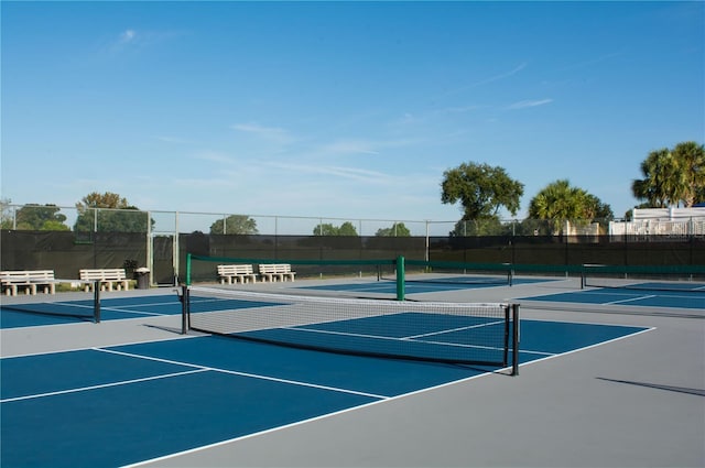 view of sport court featuring basketball court