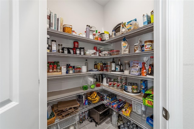 view of pantry