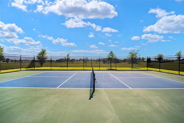 view of tennis court