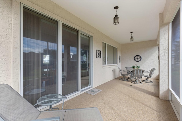 view of sunroom / solarium