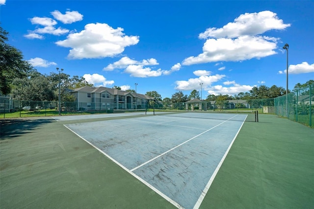 view of tennis court