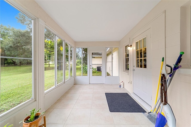 view of sunroom / solarium