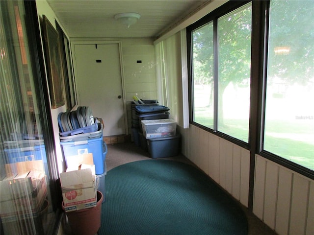 view of sunroom / solarium