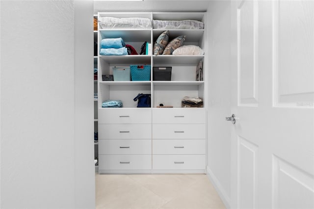 view of closet