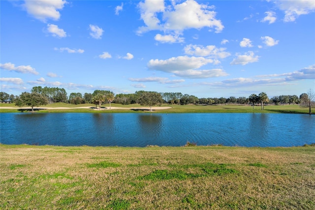 view of water feature