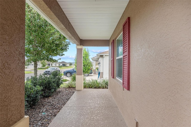 view of patio with a porch