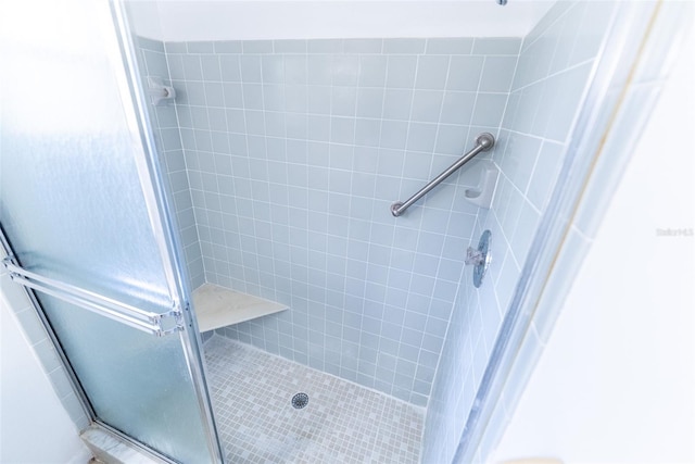 bathroom with an enclosed shower