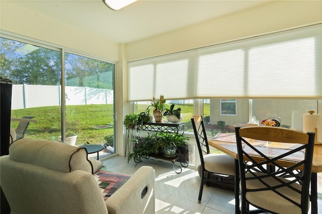 view of sunroom / solarium