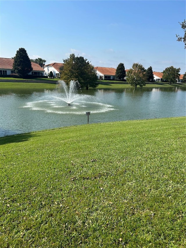 view of water feature