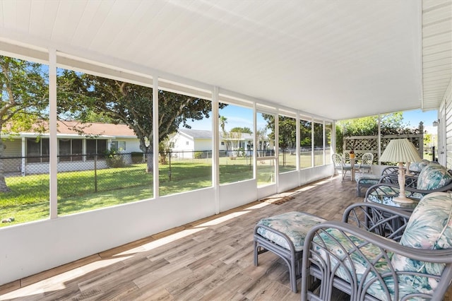 sunroom featuring a healthy amount of sunlight