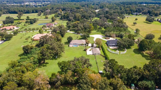 drone / aerial view featuring a rural view