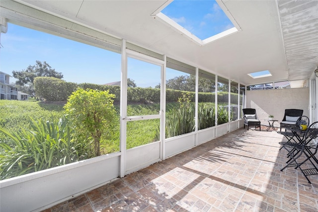 view of sunroom / solarium